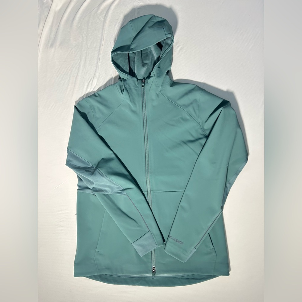 Lululemon Men’s Forest Green Full-Zip Insulated/Lined Running Rain Jacket Large